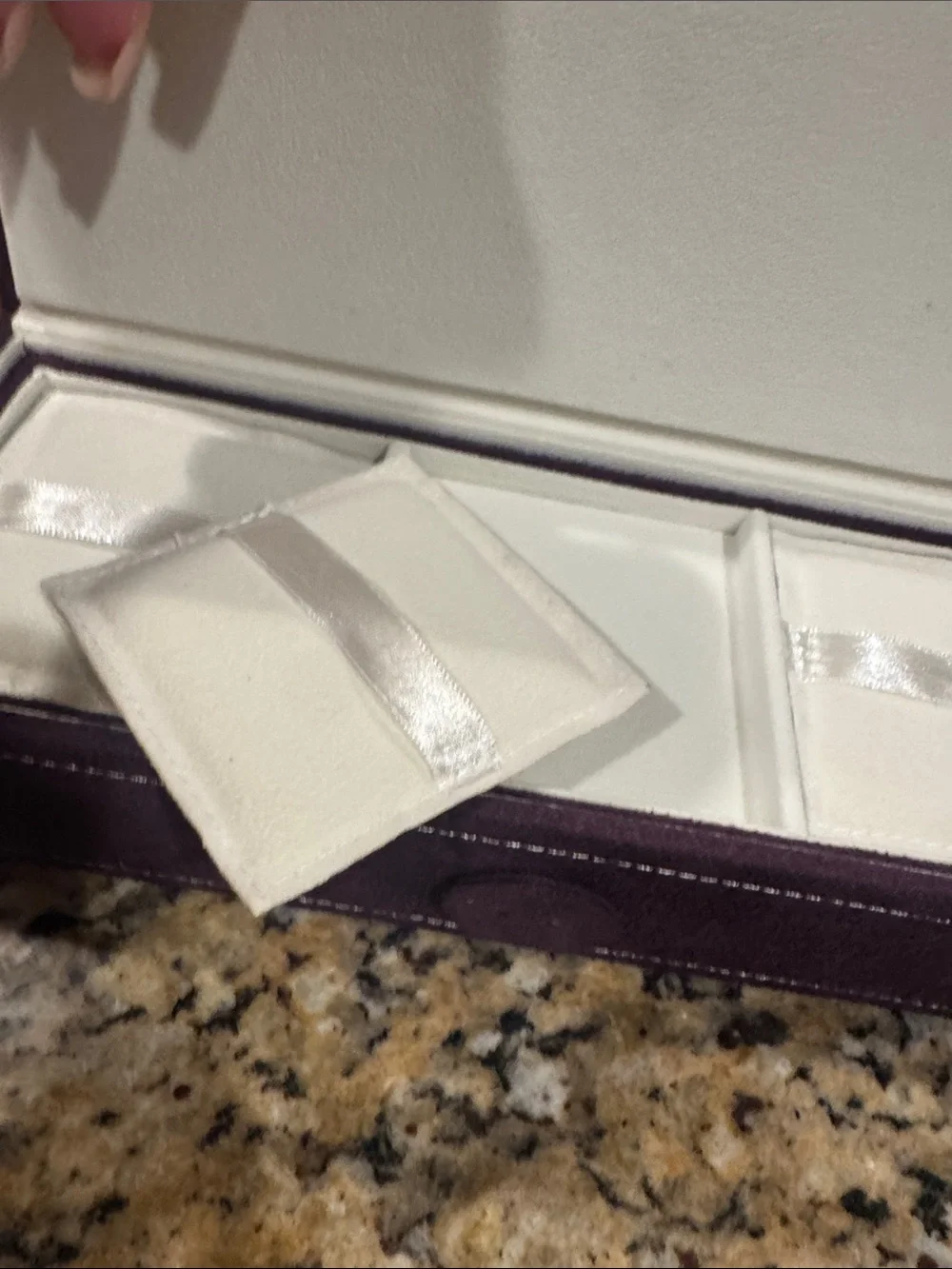 Pandora Plum Velvet Jewelry Case retired three tier NWOT